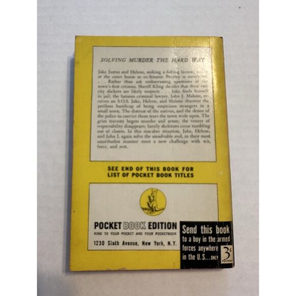 Trial by Fury, Craig Rice, 1st pocket Ed.#237/1943/PB/Inner Sanctum/ VTG - Picture 2 of 7